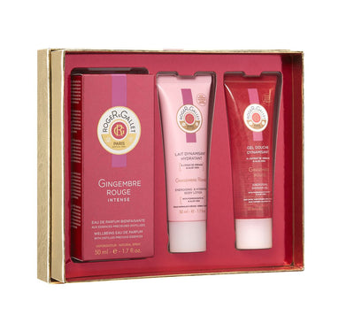 Roger & Gallet Gingembre Rouge 100ml Fragrant Well-Being Water Spray And 50ml Shower Gel And 50ml Body Lotion