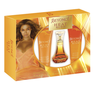 Damage - Set - Beyonce Heat Rush 30ml EDP Spray + 75ml Body Lotion + 75ml Shower Gel For Women