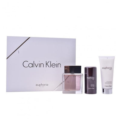 Damage - Set - Calvin Klein Euphoria For Men 100ml EDT Spray + 100ml After Shave Balm + 75G Deodorant Stick