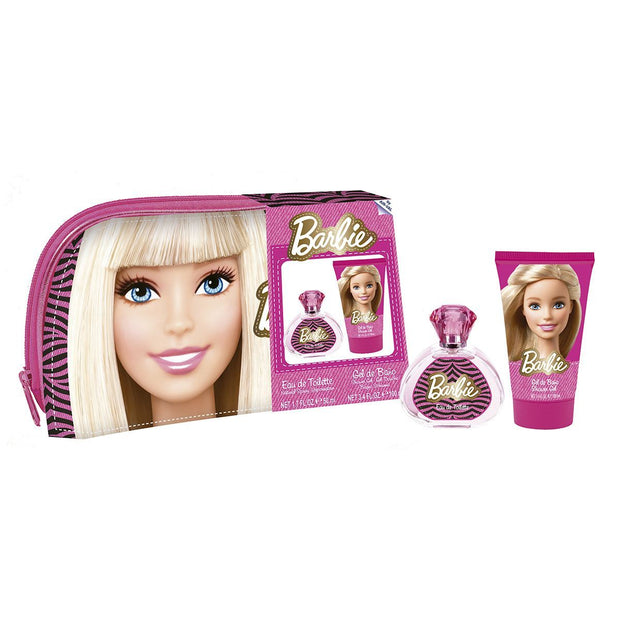 Set - Kids Barbie Girl (G) 50 EDT Spray + 100ml Body Lotion, Bag