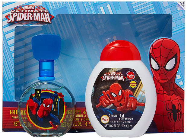 Set - Kids Spider Man 100ml EDT Spray + 200ml Shower Gel