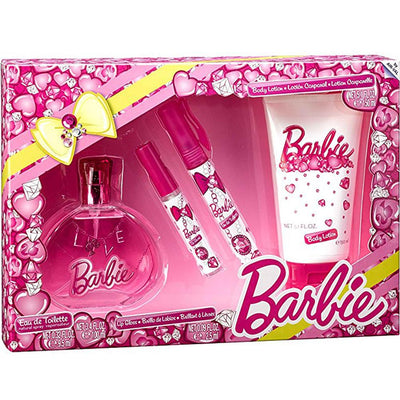 Set - Kids Barbie Girl (G) (100ml, 150ml, 75ml, Pen)100ml EDT Spray, 9.5ml
