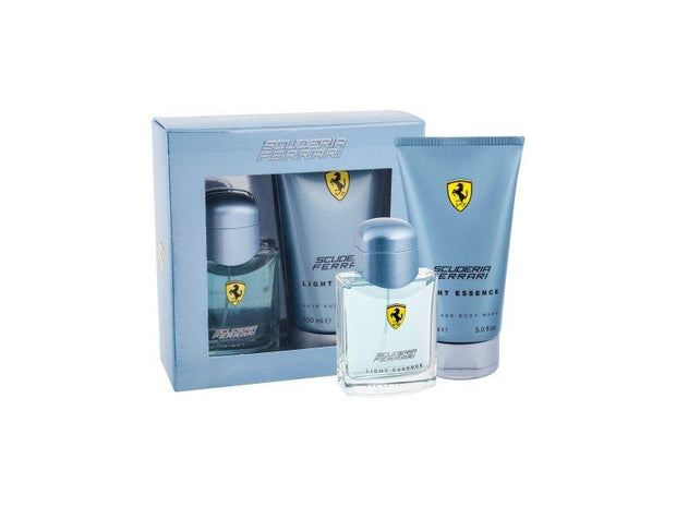 Set - Ferrari Light Essence 75ml EDT Spray + 150ml B/W For Men
