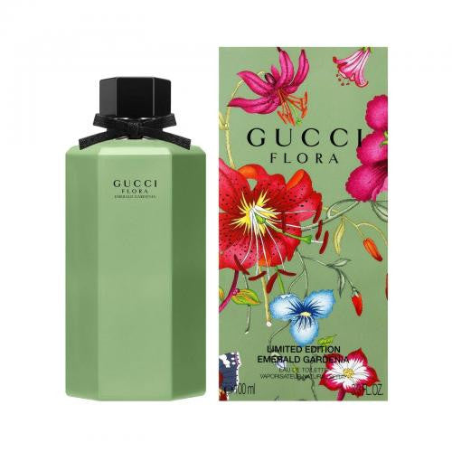 Gucci Flora Emerald Gardenia 100ml EDT Spray for Women (Green Bottle)